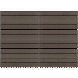 Pločice za decking 6 pcs Tamno smeđa 60 x 30 cm | Eponuda.ba