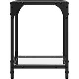  Stolić s prozirnom staklenom površinom 30x30x40 cm čelik | Eponuda.com