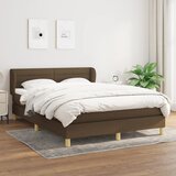 The Living Store Box spring postelja z vzmetnico temno rjava 140x200 cm blago - Box Spring Postelja, (21516680) Cene