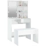  Komplet toaletnih mizic z LED lučkami bel visok sijaj, (20715625) | Shoptok.si