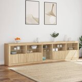  Komoda s LED svjetlima boja hrasta sonome 283x37x67 cm | shoptok.hr