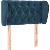  Vzglavje z ušesi temno modro 83x23x78/88 cm žamet, (20936278) | Shoptok.si