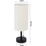 Brilagi - Stona lampa sa USB portom TABLON 1xE27/25W/230V crna/krem | Eponuda.com