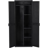  Vrtni ormarić za pohranu crni 65 x 45 x 172 cm PP ratan | shoptok.hr
