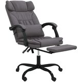  Uredski naslonjač od umjetne kože sivi | shoptok.hr