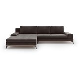 Windsor & Co Sofas tamnosmeđa baršunasta kutna garnitura Astre, lijevi kut Cijene