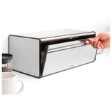 Brabantia Škatla za kruh z ravnim pokrovom - Matt Steel | Shoptok.si
