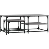  The Living Store Komplet mizic 2-delni sivi sonoma inženirski les - Komplet Klubskih Mizic, (21444865) | Shoptok.si