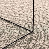  Rug "ZIZUR" Cream 120x120 cm Juta videz Notranje in zunanje | Shoptok.si