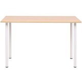 Blagovaonski stol 120 x 60 x 73 cm boja hrastovine i bijela | shoptok.hr