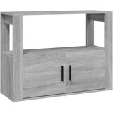  Komoda sivog hrasta sonome 80x30x60 cm od konstruiranog drva | Eponuda.com