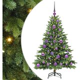 vidaXL Umestno božično drevo med 150 LED Zelena 120 cm PE in PVC | Shoptok.si