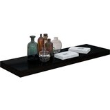 vidaXL Stenske police 4 kosi visok sijaj črne 80x23,5x3,8 cm MDF | Shoptok.si