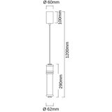 Open design OR85723 - led luster na sajli omi LED/10W/230V mesing | Eponuda.com