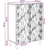 Postol Crna 66 x 34,5 x 90 cm Konstruirano drvo | shoptok.hr