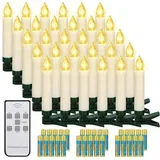 LED božične svečke za drevo - set 30 kosov