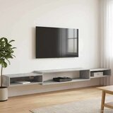 TV ormar za montažu na zid Zidna montaža Betonska siva - Betonska siva 220 cm | shoptok.hr