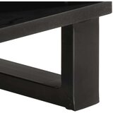 vidaXL Klubska mizica bela 80x51x40 cm trden mangov les | Shoptok.si