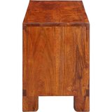vidaXL TV ormarić Višebojni 110x30x40 puno drvo bagrem | shoptok.hr