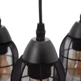Ixia Črna viseča svetilka s tekstilnim senčilom ø 40 cm – | Shoptok.si