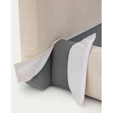 Kave Home Bež tapecirani bračni krevet bez podnice 180x200 cm Blok – | shoptok.hr