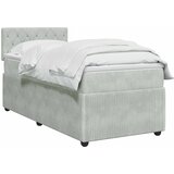  Boxspring krevet s madracem Svjetlosiva 100 x 200 cm Baršun | shoptok.hr