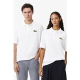 Lacoste Majice & Polo majice SHORT SLEEVED RIBBED COLLAR Bela | Shoptok.si
