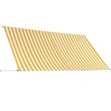 Zložljiva tenda 300x150 cm rumena in bela, (20610400) | Shoptok.si