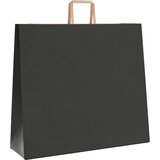  Papirnate vrećice 250 kom s ručkama crne 54x15x49 cm | Eponuda.ba