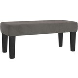 Box spring krevet s madracem tamnosivi 90x200 cm baršunasti | shoptok.hr