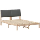  Okvir kreveta smeđe i tamnosivo 150 x 200 cm Masivna borovina | Eponuda.com