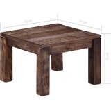  Stolić za kavu 50 x 50 x 35 cm od masivnog drva manga | shoptok.hr