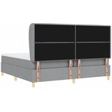 s opruga kutije Svijetlo siva 200 x 200 cm tkanina | shoptok.hr
