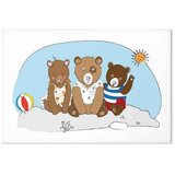  Slika - Teddy Bears on the Beach (1 Part) Wide 120x80 Standard | shoptok.hr