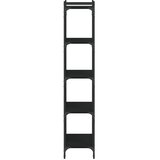  Regal za knjige s 5 razina crni 60x30x154 cm konstruirano drvo | Eponuda.com