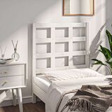  Posteljno vzglavje belo 80,5x4x100 cm trdna borovina, (20935904) | Shoptok.si
