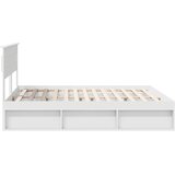  Krevetna konstrukcija Bijelo 200 x 200 cm Čvrsto borovo drvo | shoptok.hr