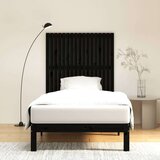  Zidno uzglavlje crni 108x3x110 cm od masivne borovine | shoptok.hr
