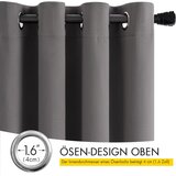 MIULEE 2x 140×245 cm zatemnitvene zavese z obročki | Shoptok.si