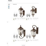  Redo 9656 - Spoljašnja zidna lampa ESSEN 1xE27/70W/230V IP44 braon/patina | Eponuda.com