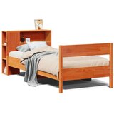 vidaXL Krevet s regalom za knjige bez madraca 75 x 190 cm od borovine | shoptok.hr