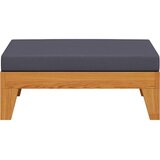  Modularni tabure s tamnosivim jastukom masivno bagremovo drvo | shoptok.hr