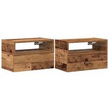 Maison Chic Stenski Dvo delni komplet Nočne omarice - Nočne mize starinski les 45x26x28,5 cm, (21688918) Cene
