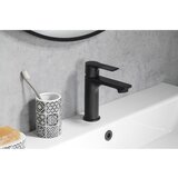 Sapho Mat crna stojeća slavina za umivaonik Pax – | shoptok.hr