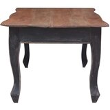  Stolić za kavu crni 120 x 60 x 45 cm masivno drvo mahagonija - Crna i smeđa 1 | shoptok.hr