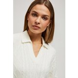 Marisse V-Neck Sweater With Collar | shoptok.hr