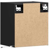 vidaXL Zidni TV ormarići s LED svjetlima 2 kom crni 41x31x45 cm | shoptok.hr