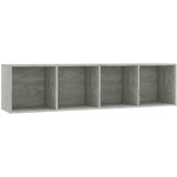 Maison Chic Knjižna omara - Knjižni regal betonsko siva 143x30x36 cm, (21723412) Cene