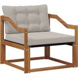 Set vanjskih sofa Čvrsto drvo akacije i Textilene Prirodna | shoptok.hr