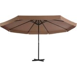 Vrtni suncobran s aluminijskom šipkom 500 cm bež | shoptok.hr